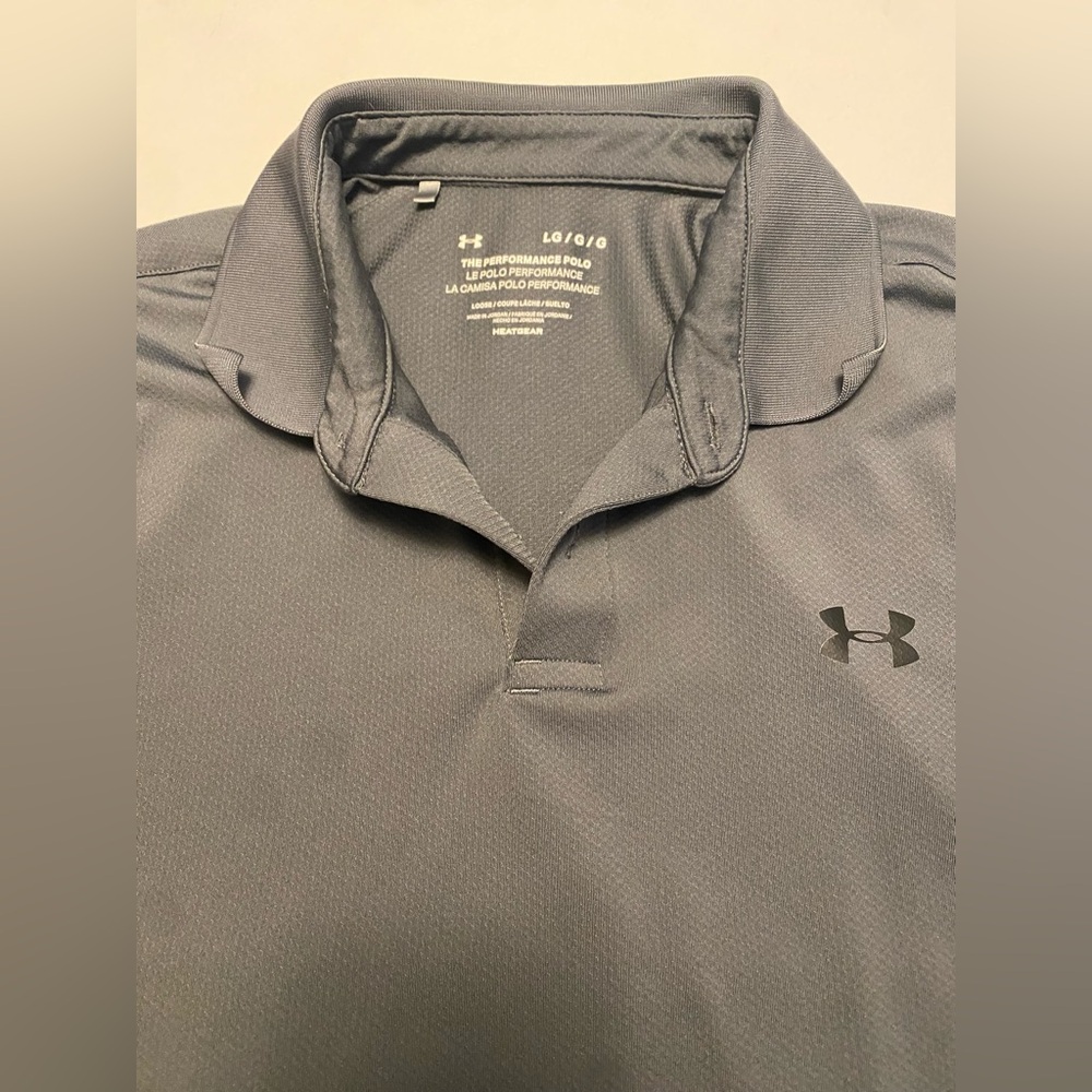 Under Armour Gray Performance Polo large - Picture 5 of 5